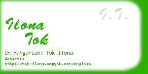ilona tok business card